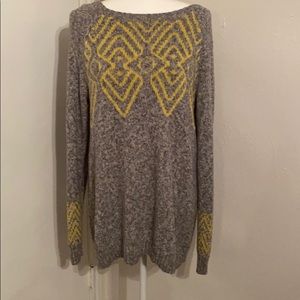 Gray and Yellow sweater